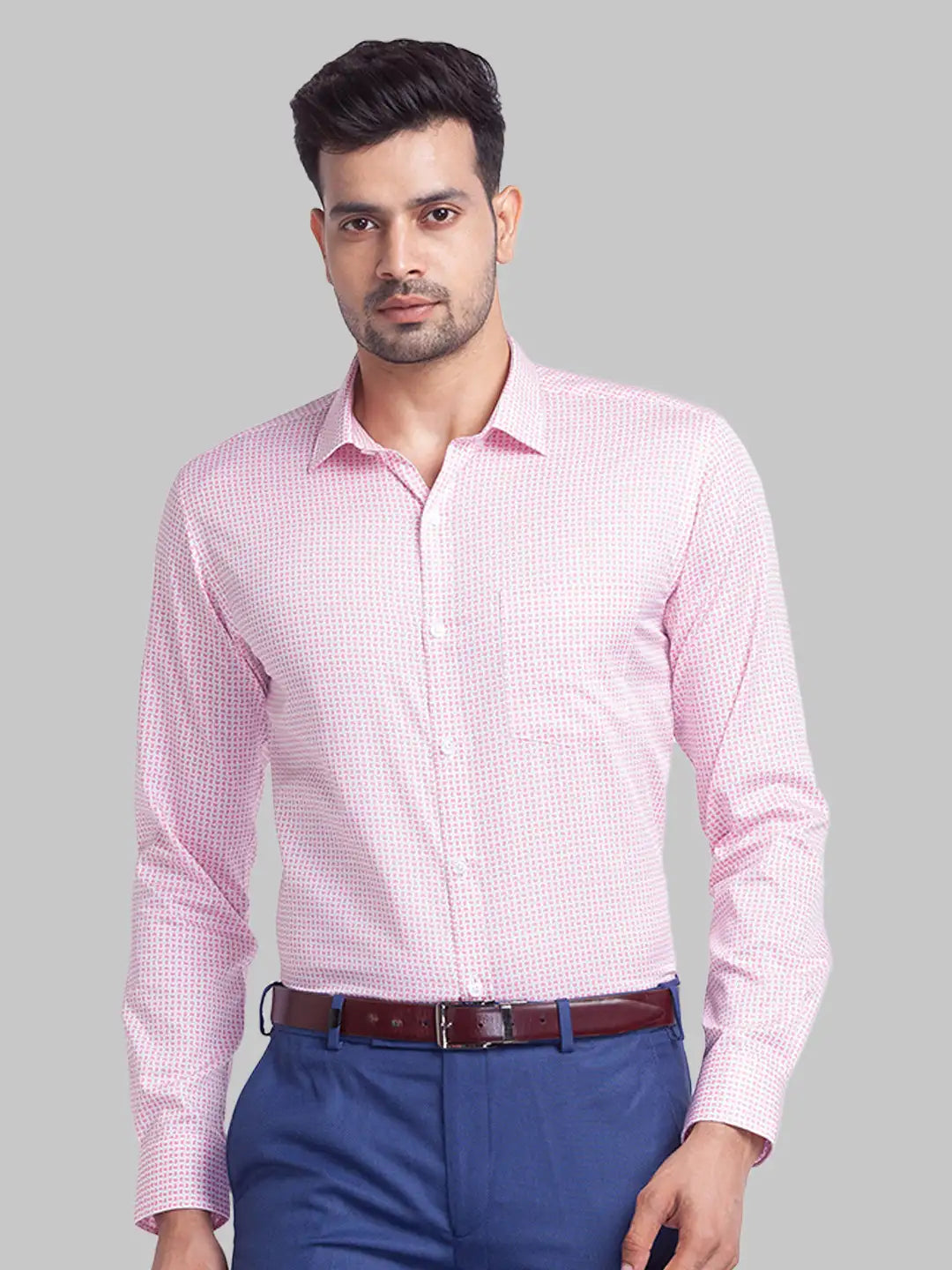 Men Slim Fit Blue Shirt