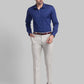 Men Slim Fit Light Blue Shirt