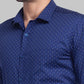 Men Slim Fit Light Blue Shirt
