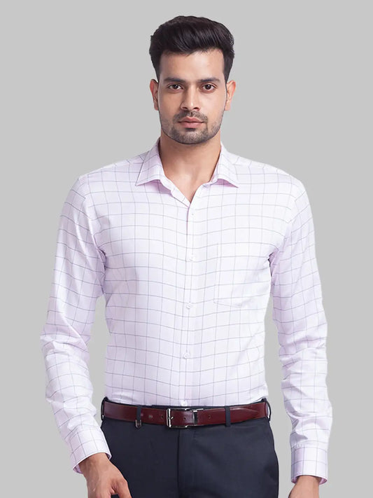 Men Slim Fit White Shirt