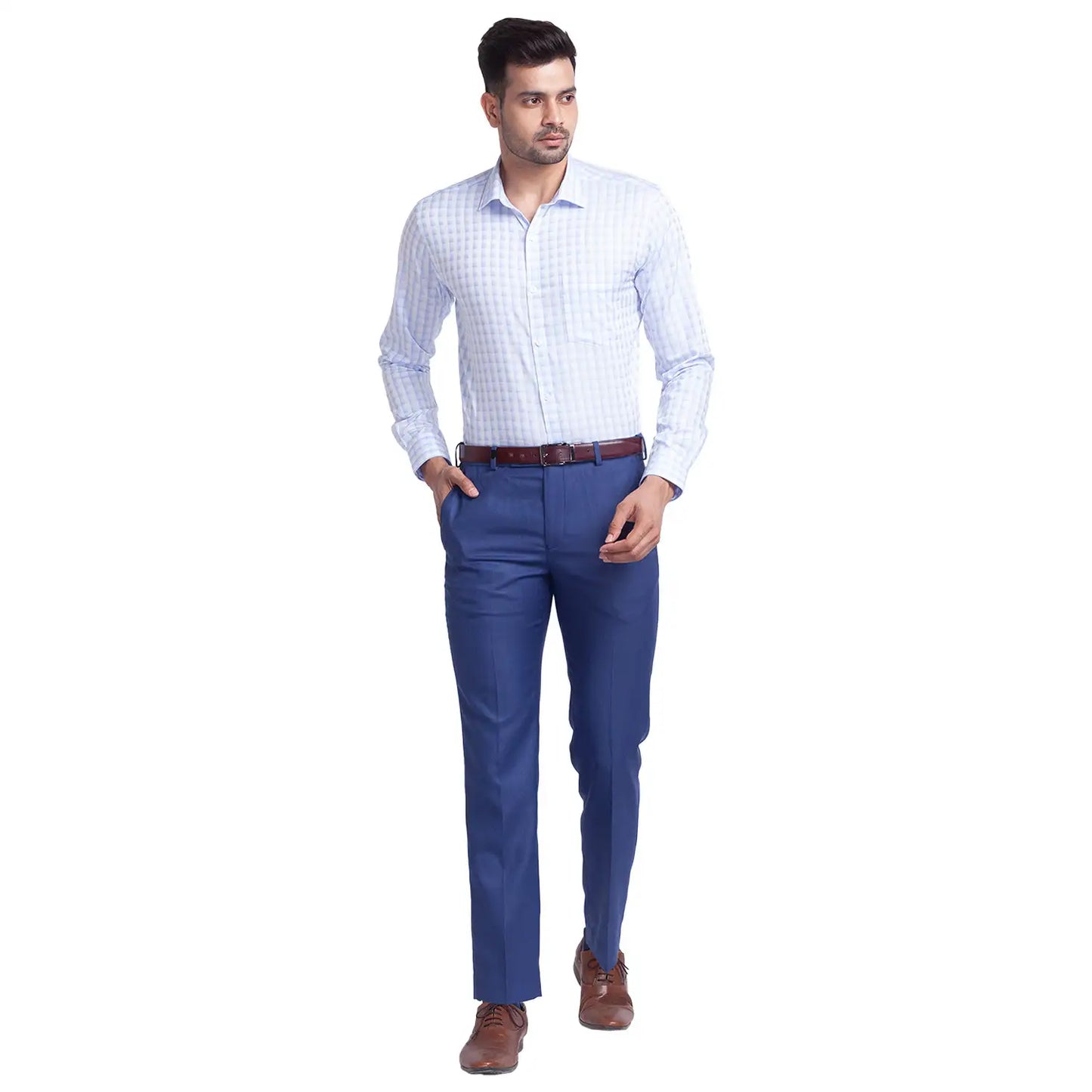 Men Slim Fit Fawn Shirt