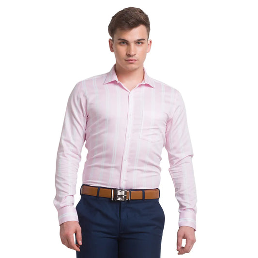 Men Slim Fit Violet Shirt