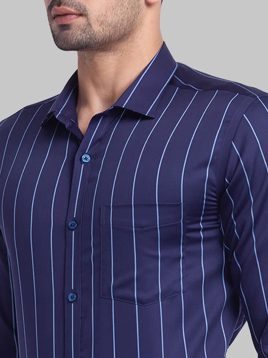 Men Slim Fit Dark Green Shirt