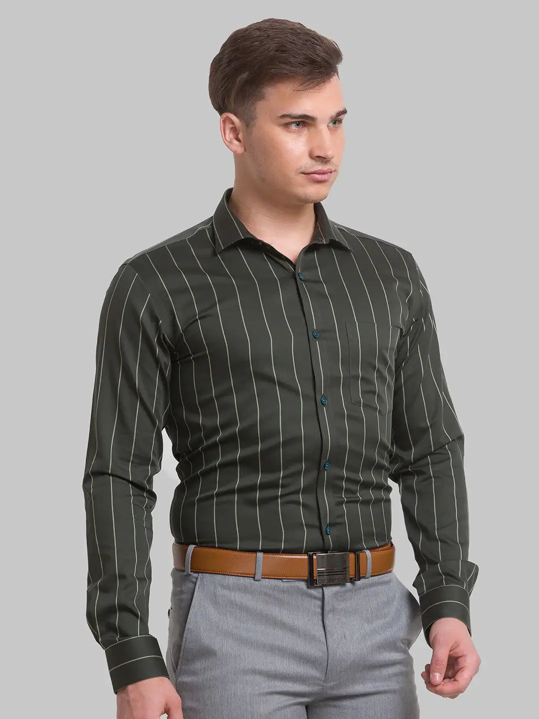 Men Slim Fit Black Shirt
