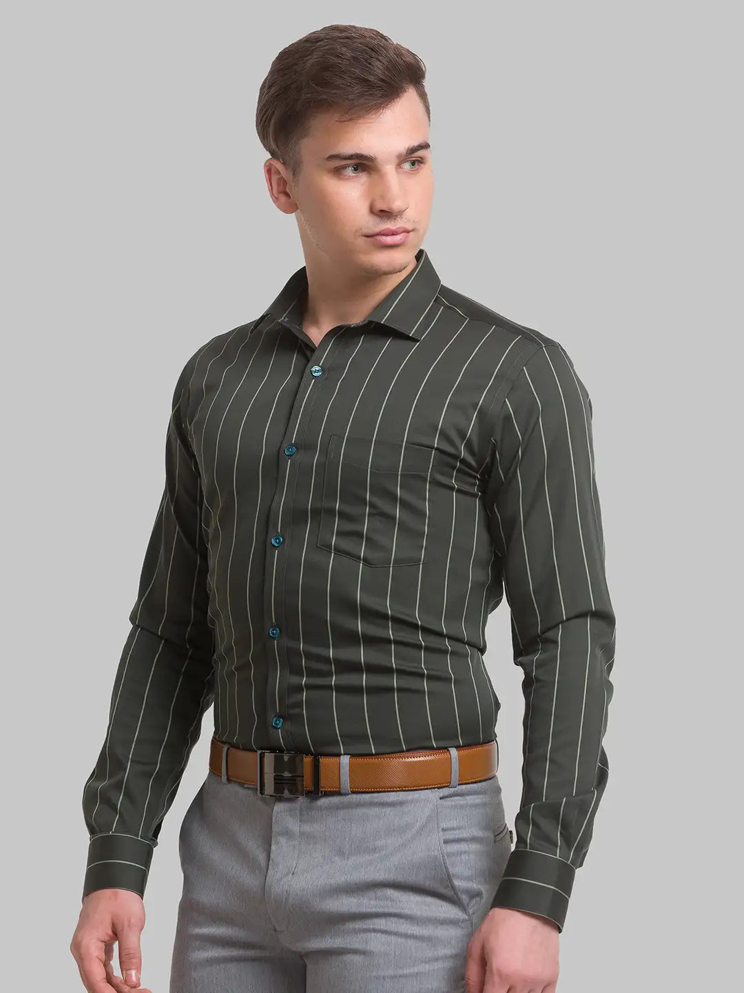 Men Slim Fit Black Shirt