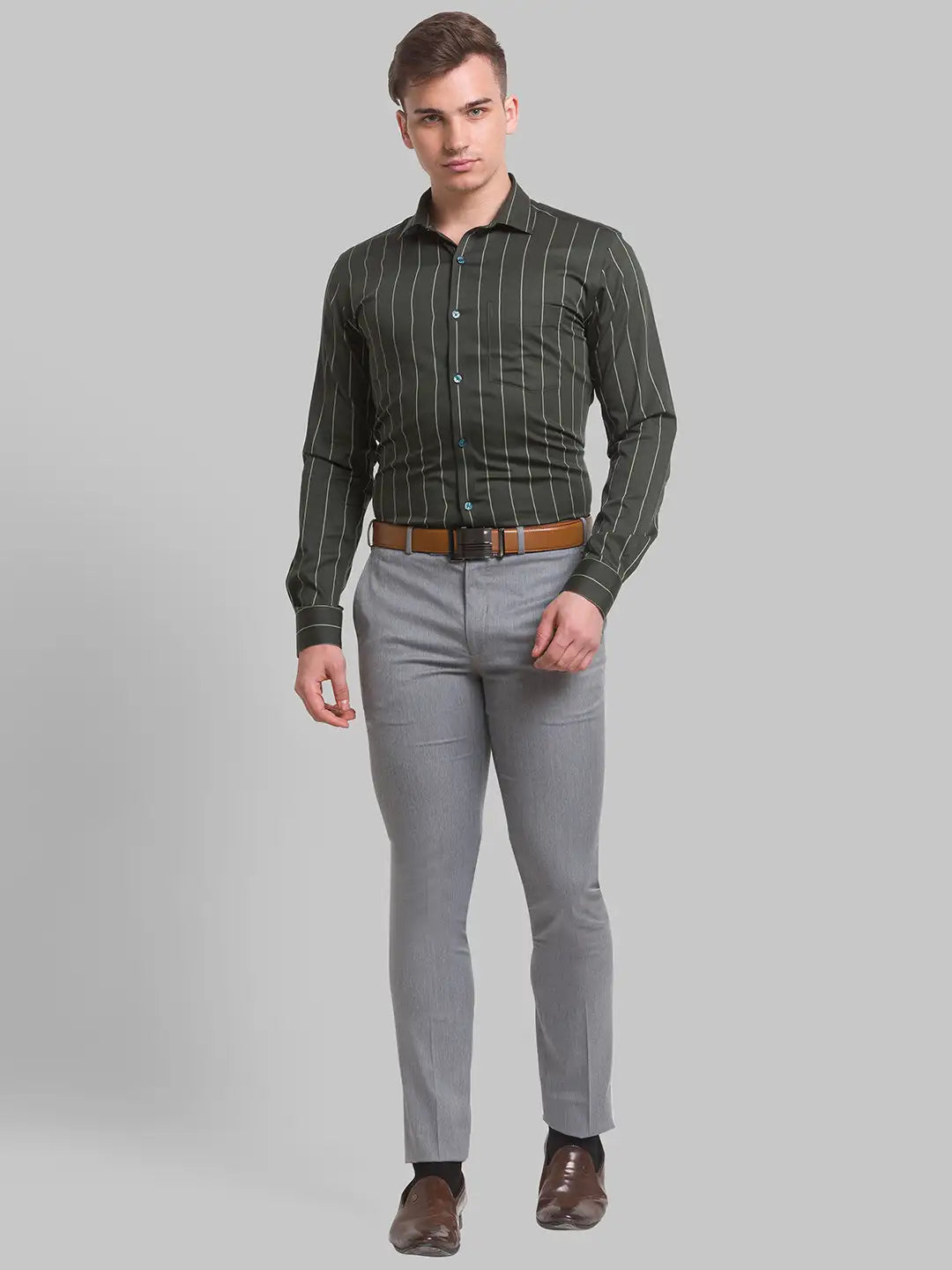 Men Slim Fit Black Shirt