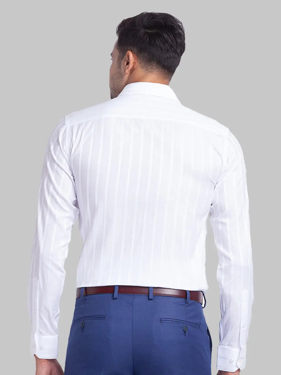 Men Slim Fit Light Blue Shirt