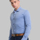 Men Slim Fit Green Shirt