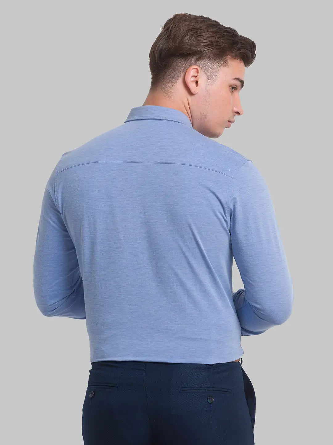 Men Slim Fit Green Shirt