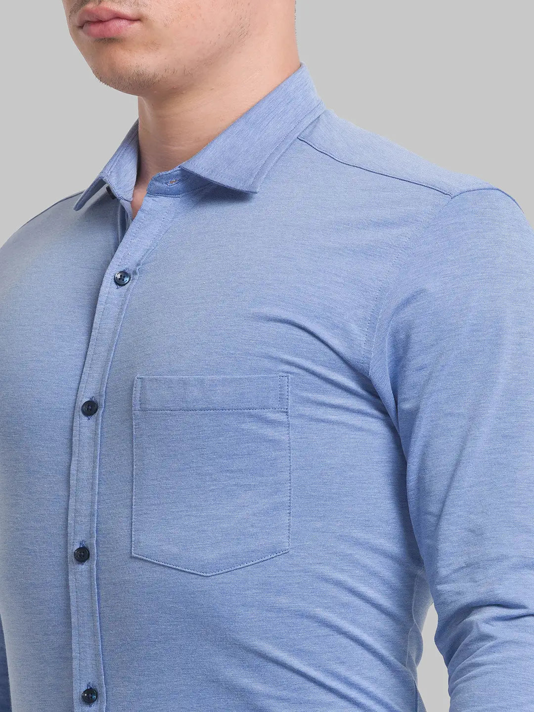 Men Slim Fit Green Shirt