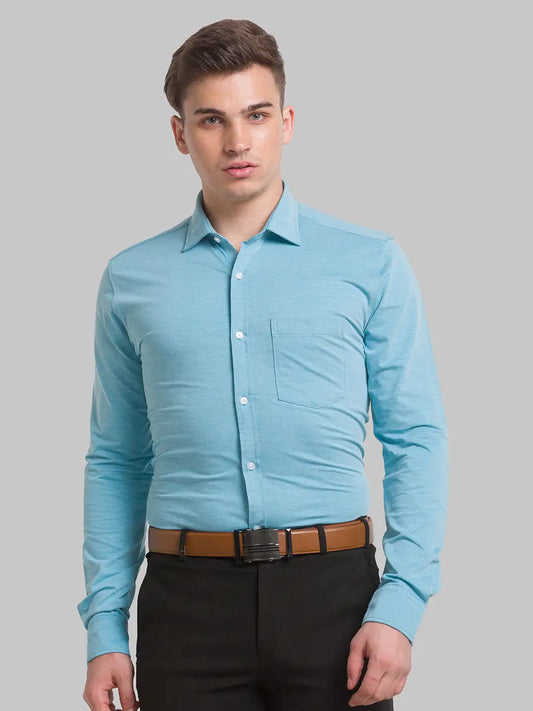 Men Slim Fit Black Shirt