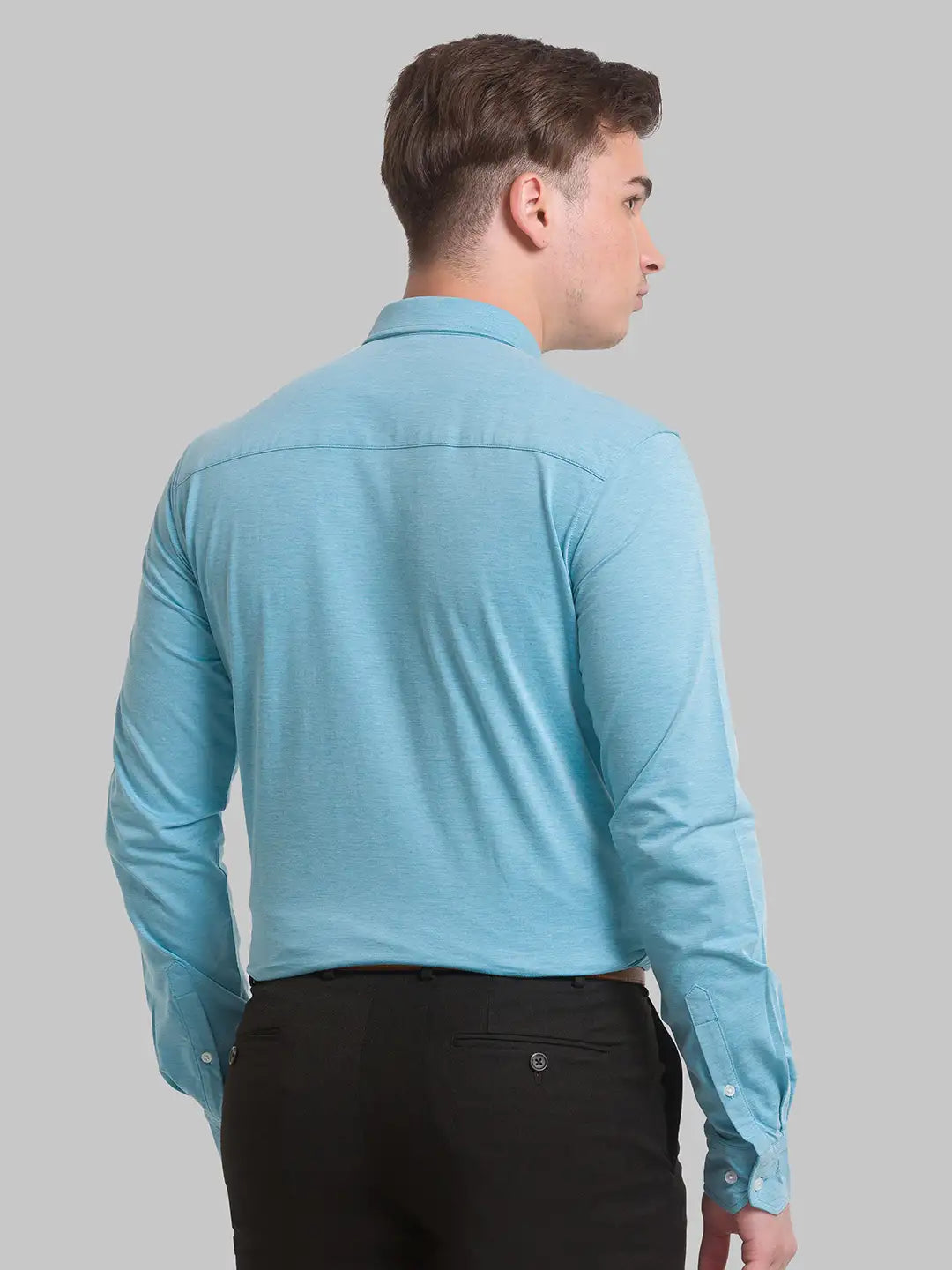 Men Slim Fit Black Shirt