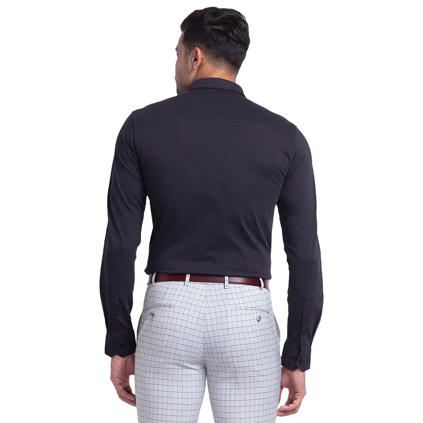 Men Slim Fit White Shirt