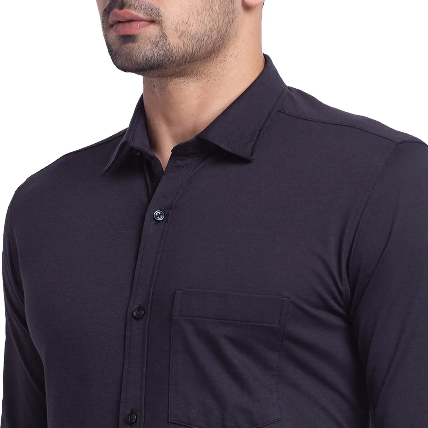 Men Slim Fit White Shirt