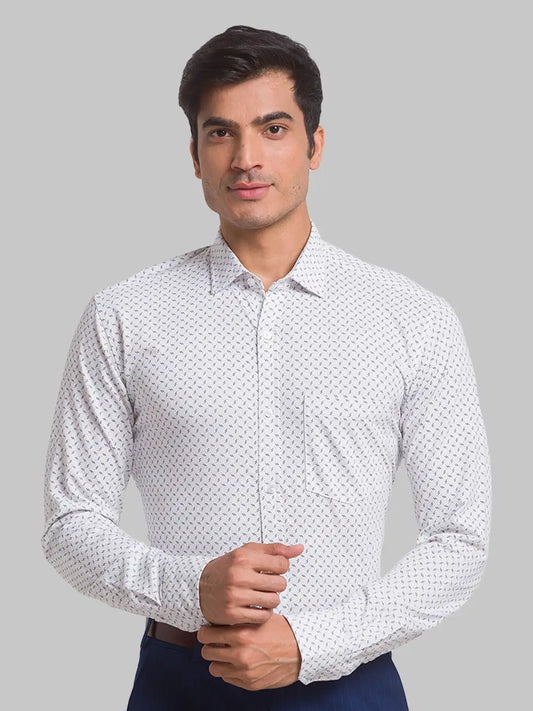 Men Slim Fit Light Blue Shirt