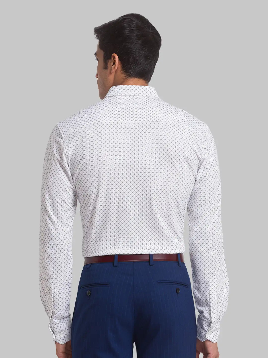 Men Slim Fit Light Blue Shirt