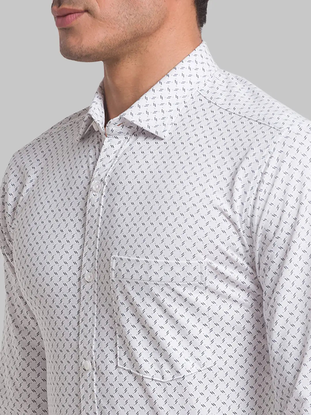 Men Slim Fit Light Blue Shirt