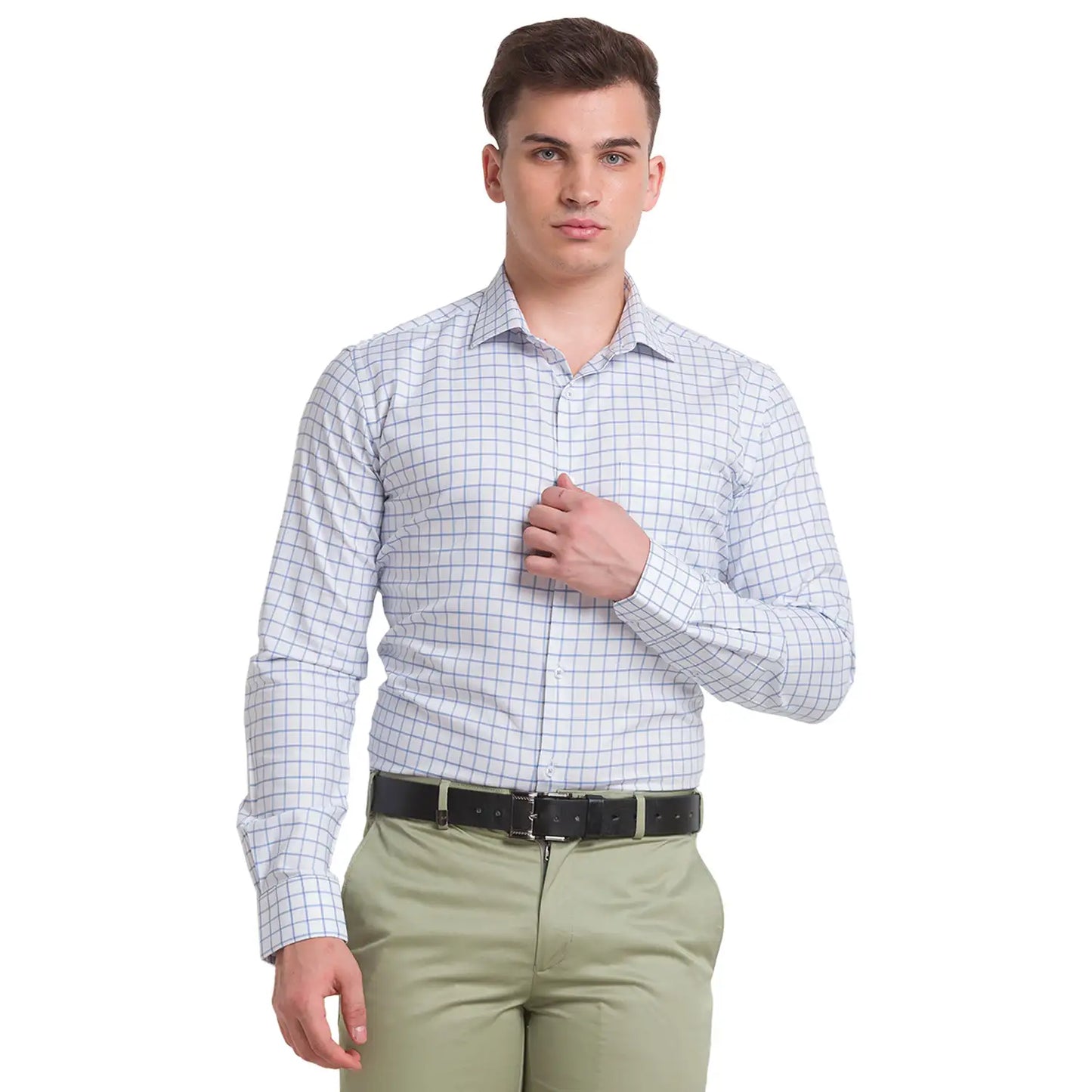 Men Slim Fit Violet Shirt
