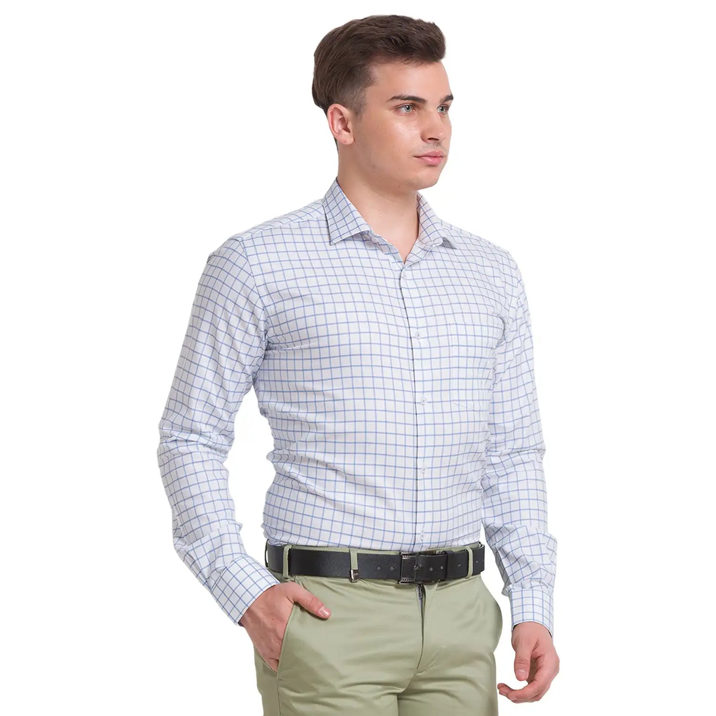Men Slim Fit Violet Shirt