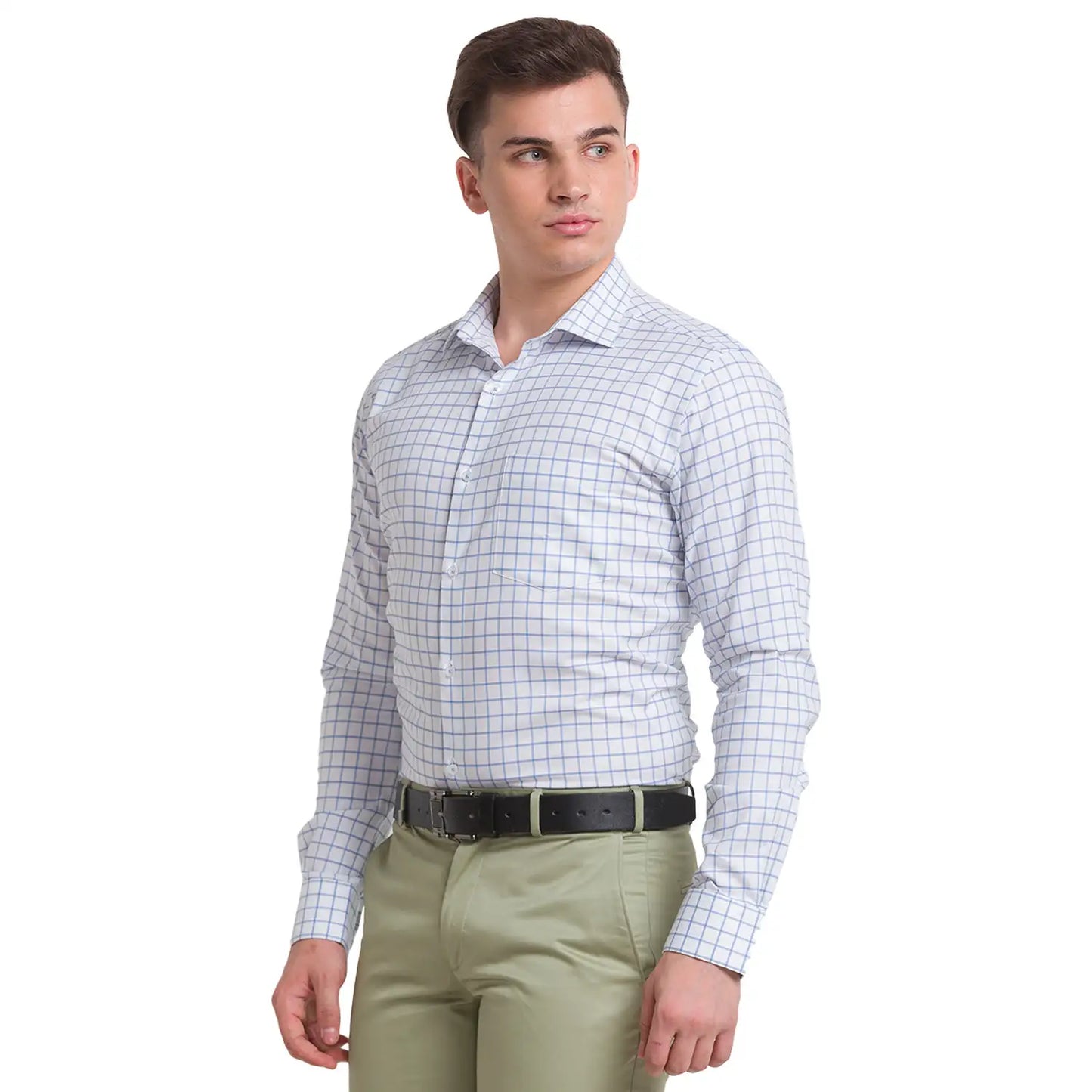 Men Slim Fit Violet Shirt