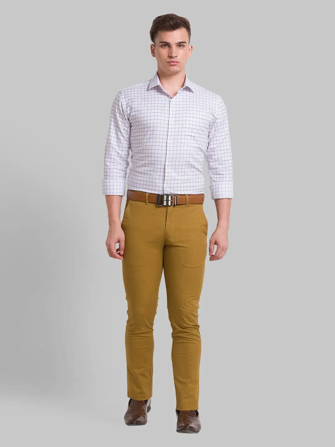 Men Slim Fit Light Blue Shirt
