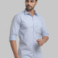 Men Slim Fit Light Green Shirt