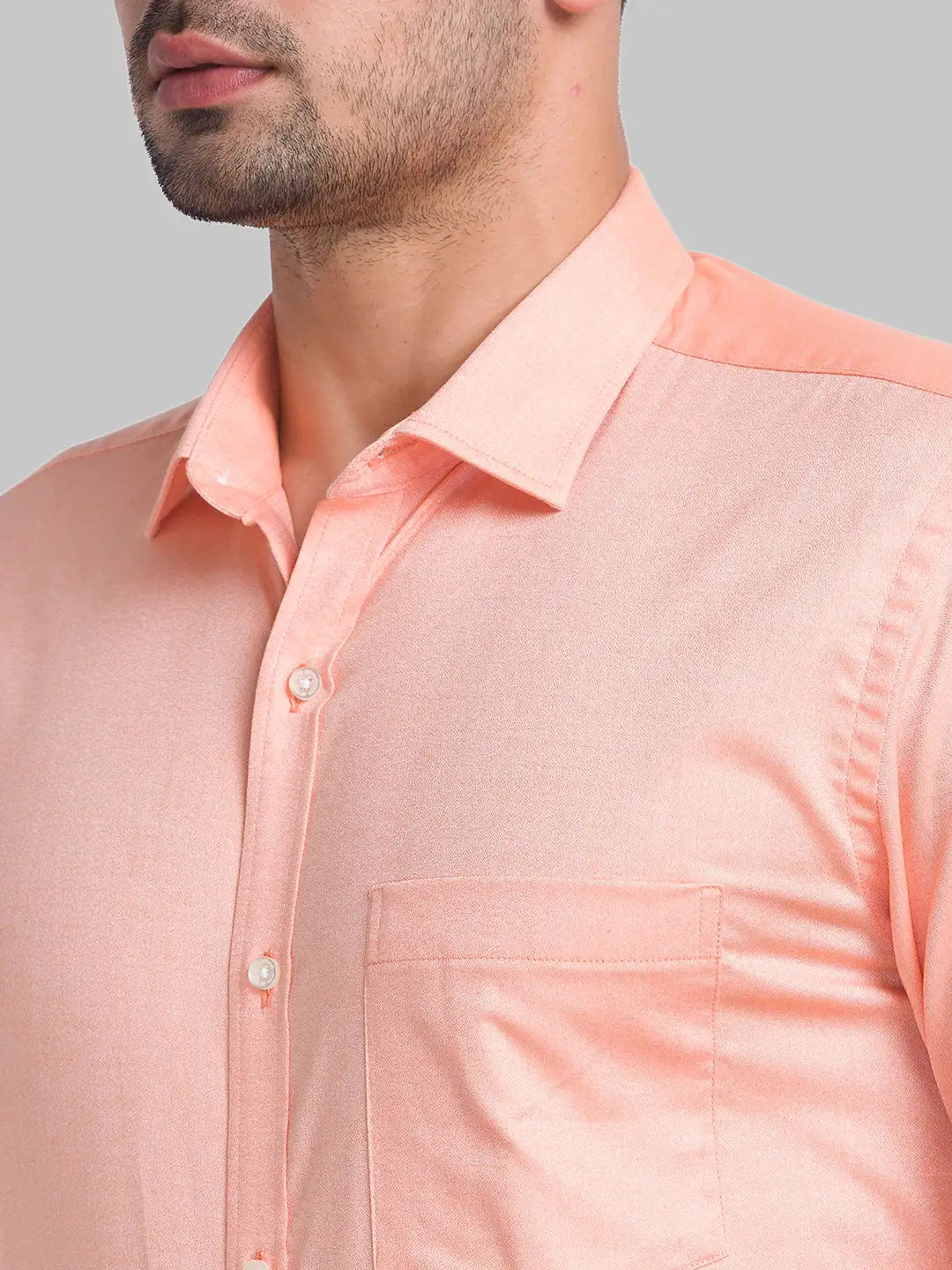 Men Slim Fit Grey Shirt