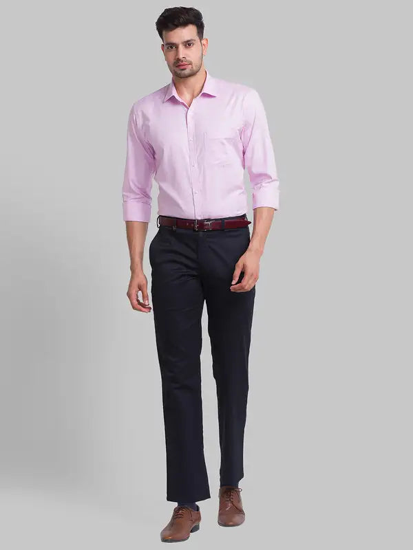 Men Slim Fit Blue Shirt