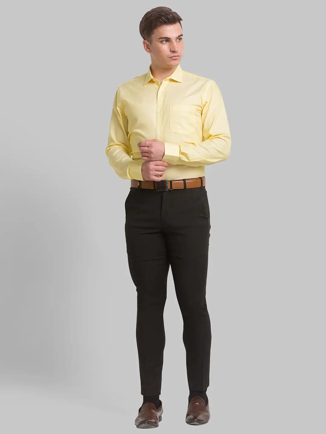 Men Slim Fit Light Blue Shirt