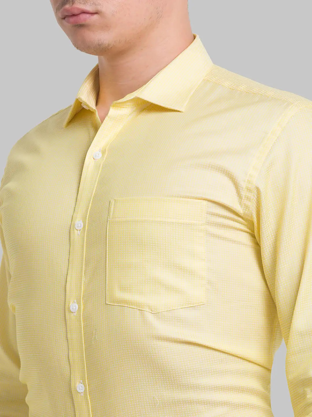 Men Slim Fit Light Blue Shirt