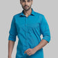 Men Slim Fit Light Blue Shirt