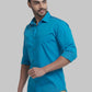 Men Slim Fit Light Blue Shirt