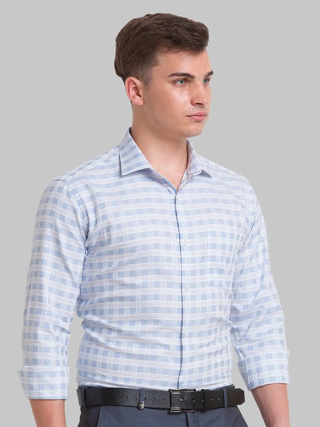 Men Slim Fit Fawn Shirt