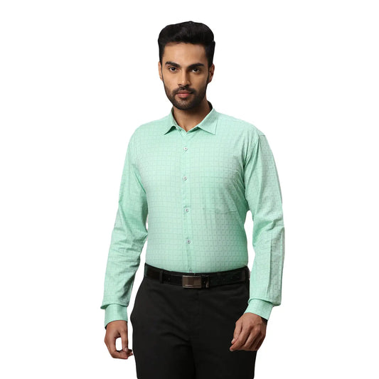 Men Slim Fit Blue Shirt