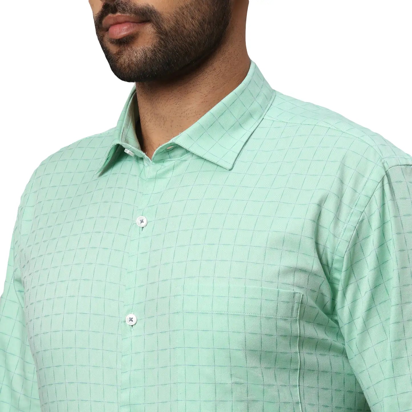 Men Slim Fit Blue Shirt