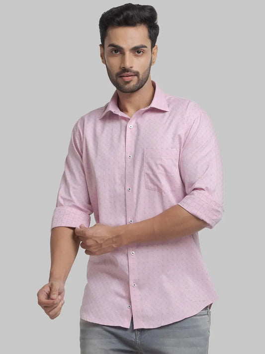 Men Slim Fit Light Blue Shirt