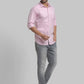Men Slim Fit Light Blue Shirt