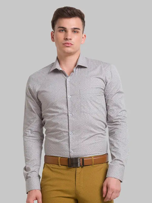 Men Slim Fit Blue Shirt