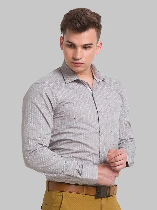 Men Slim Fit Blue Shirt
