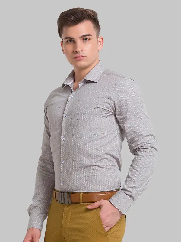 Men Slim Fit Blue Shirt