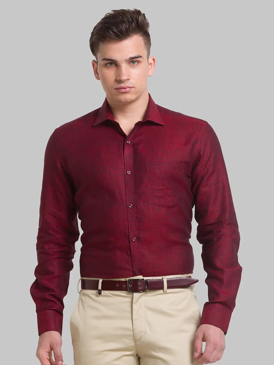 Men Regular Fit Yellow Shirt