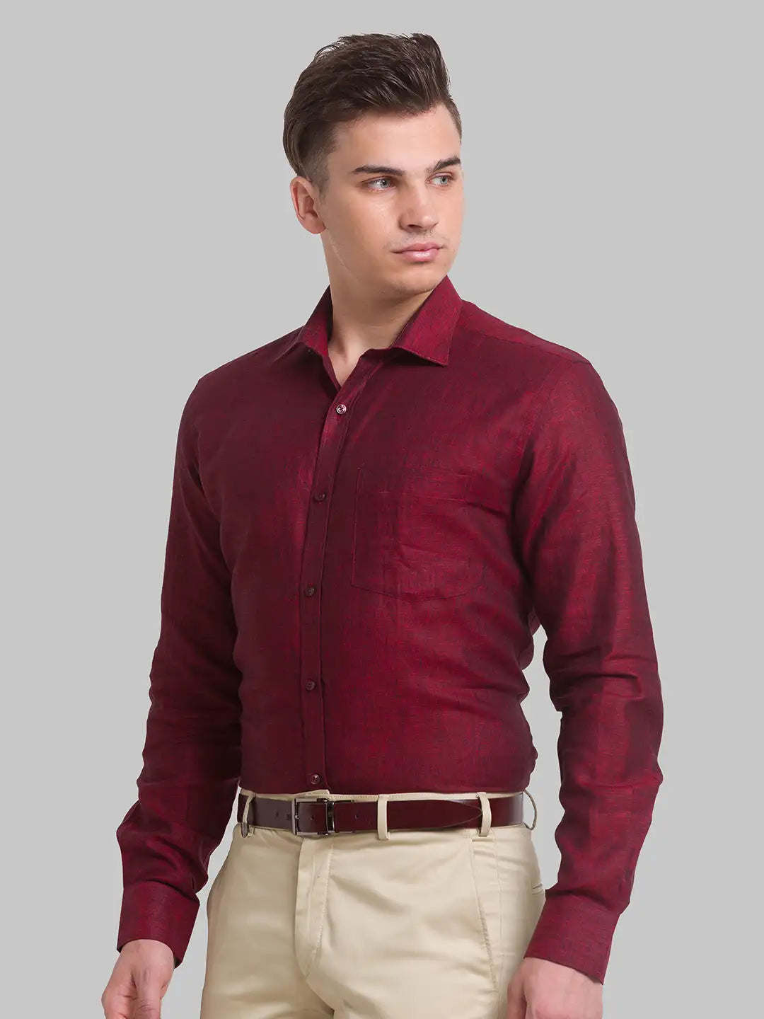 Men Regular Fit Yellow Shirt