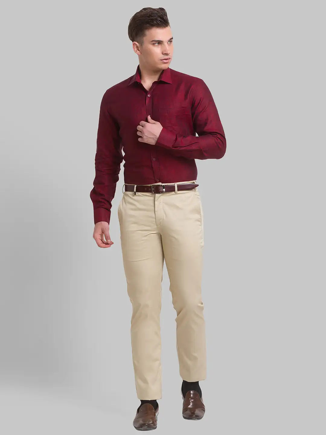 Men Regular Fit Yellow Shirt