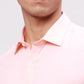 Park Avenue Men Blue Printed Slim Fit Cotton Blend Shirt