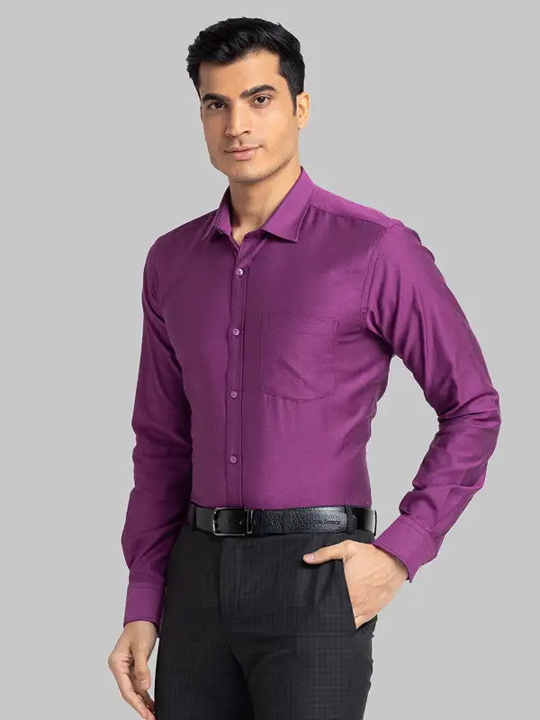 Men Slim Fit Petrol Shirt