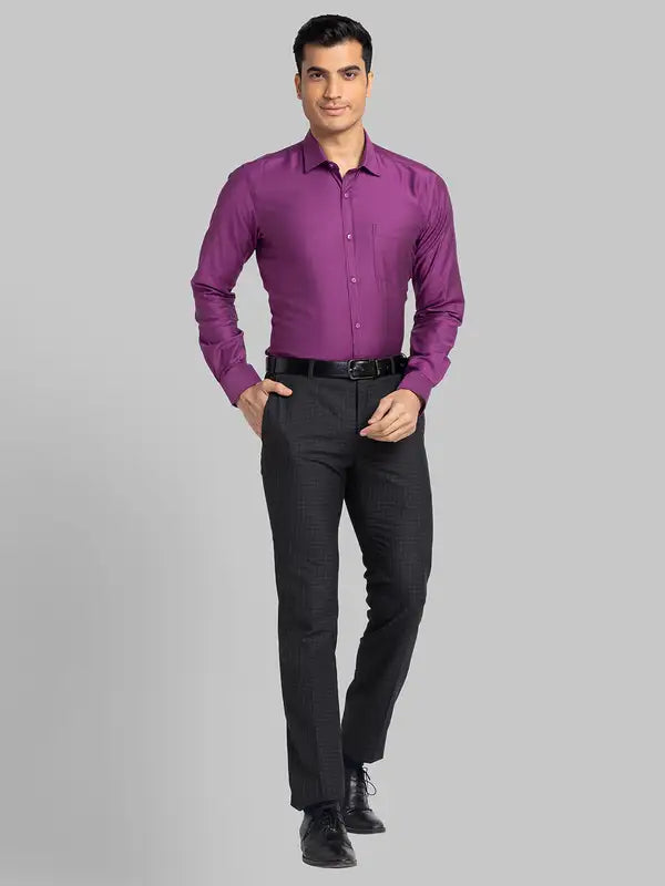 Men Slim Fit Petrol Shirt