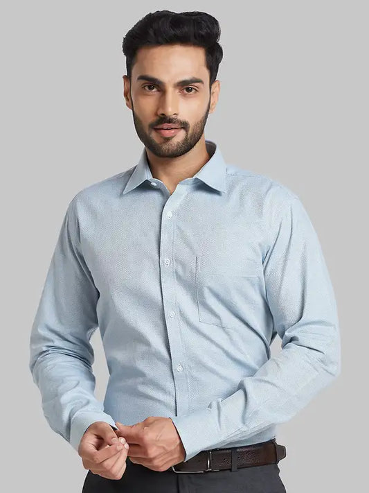 Men Slim Fit Blue Shirt