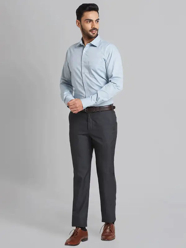Men Slim Fit Blue Shirt