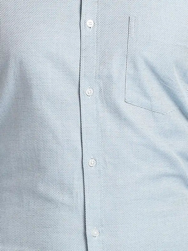 Men Slim Fit Blue Shirt