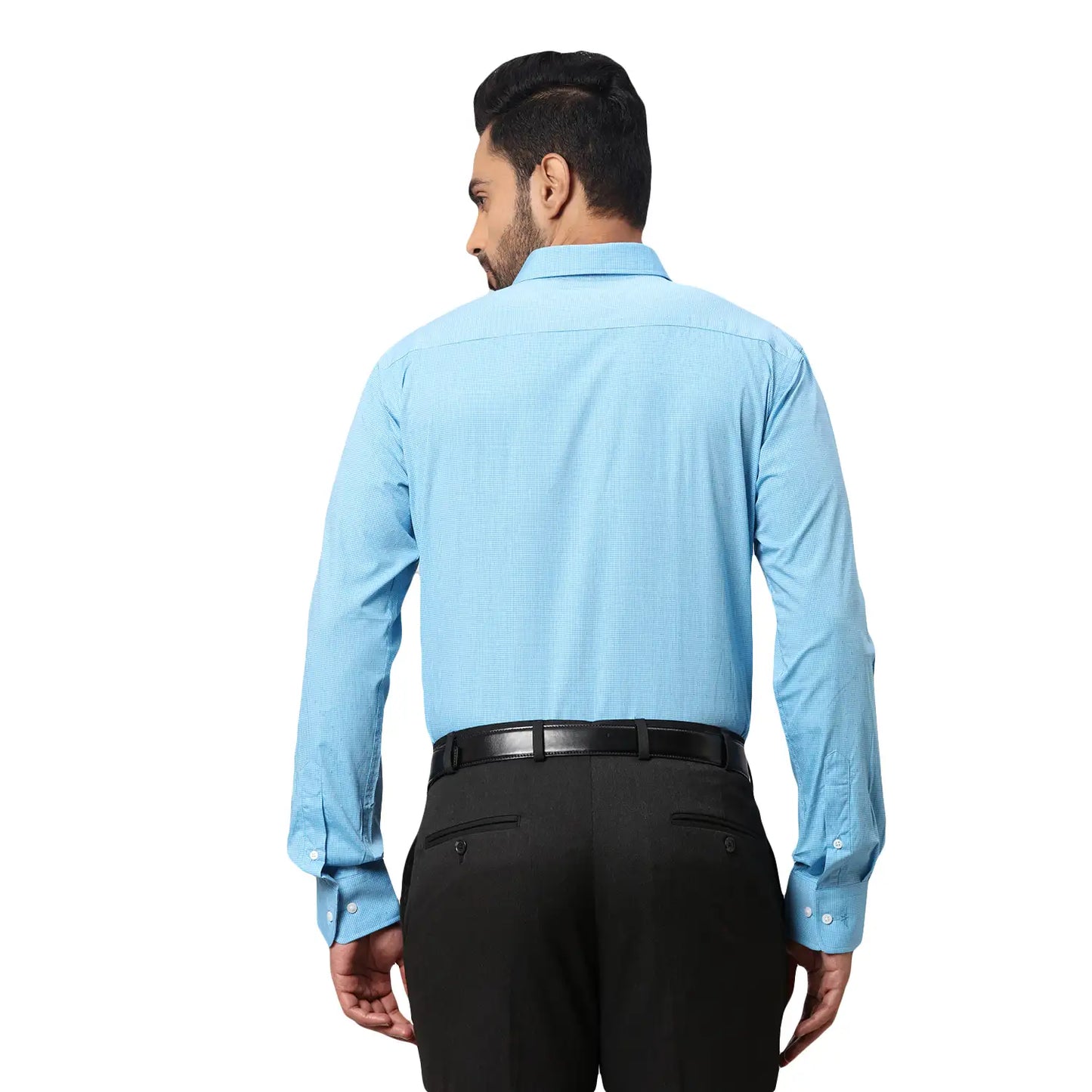 Men Slim Fit Blue Shirt